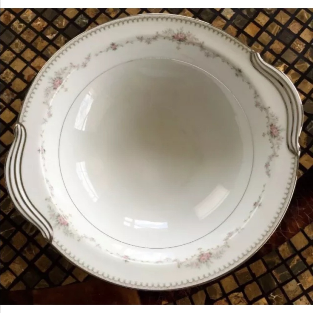 Vintage Noritake China Fairmount 6102 Serving Bowl With Handles Japan 10.5”x10”